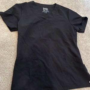 Black scrub top